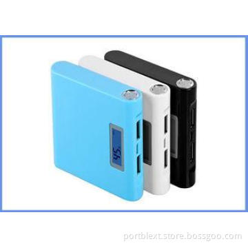 Smartphone 18650 double usb Power Bank 12000mAh LCD Display